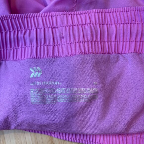 All In Motion Women's Light Pink Athletic Running Shorts Size Medium - Picture 7 of 8